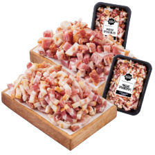 Noordertrots ambachtelijke magere spekblokjes of -reepjes